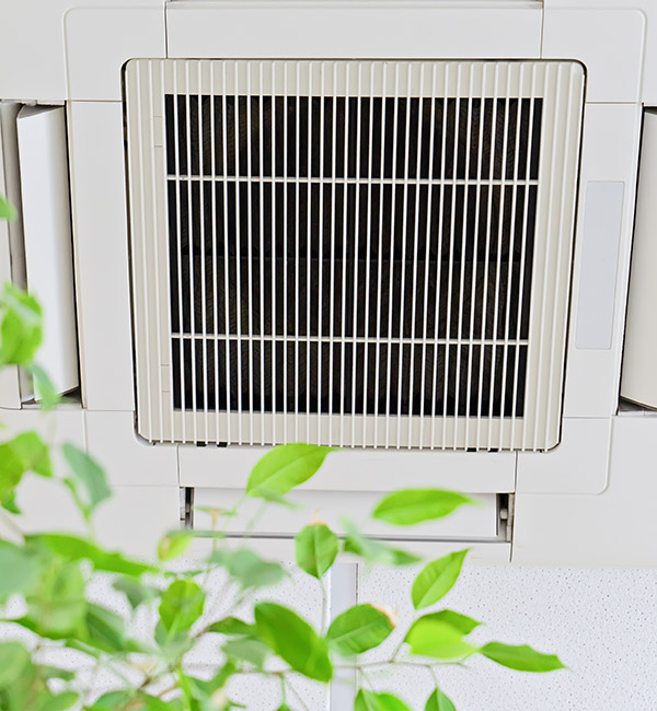 Ceiling,Air,Conditioner,In,Modern,Office,Or,At,Home,With Home air quality