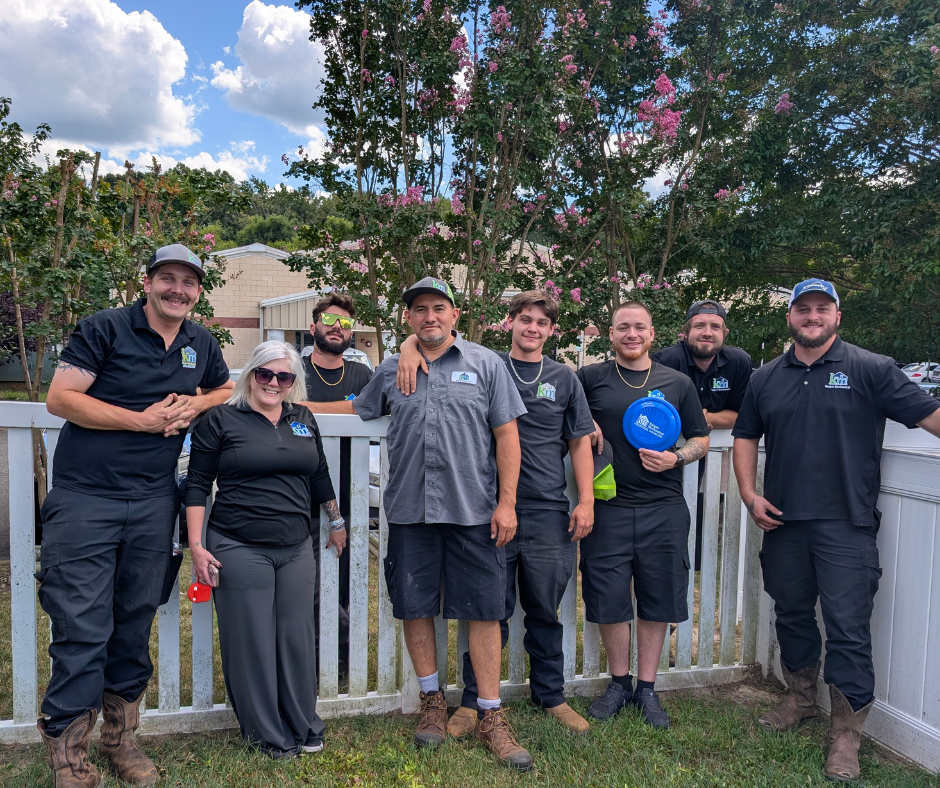 Kasper Mechanical team visits the Fredericksburg SPCA to donate lunch and meet adoptable pets.