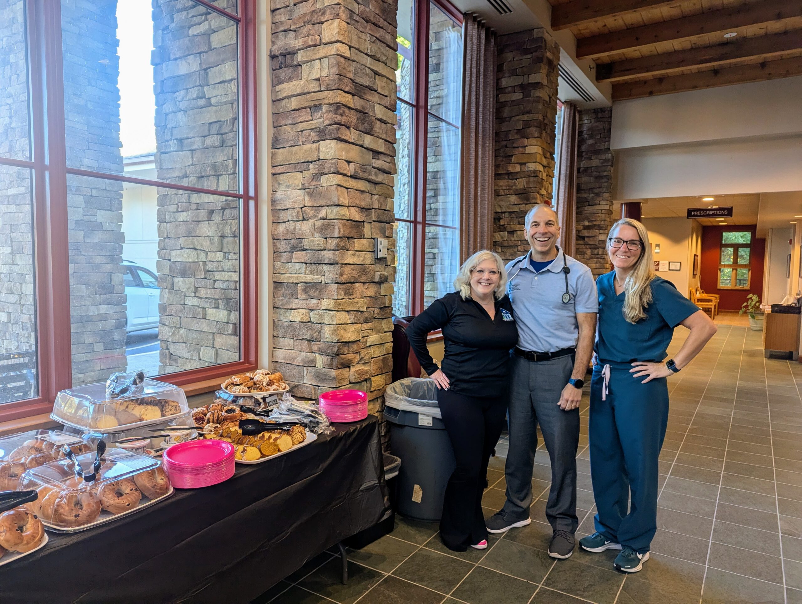 Kasper Mechanical GM donates breakfast to the patients at Hematology Oncology Associates of Fredericksburg.